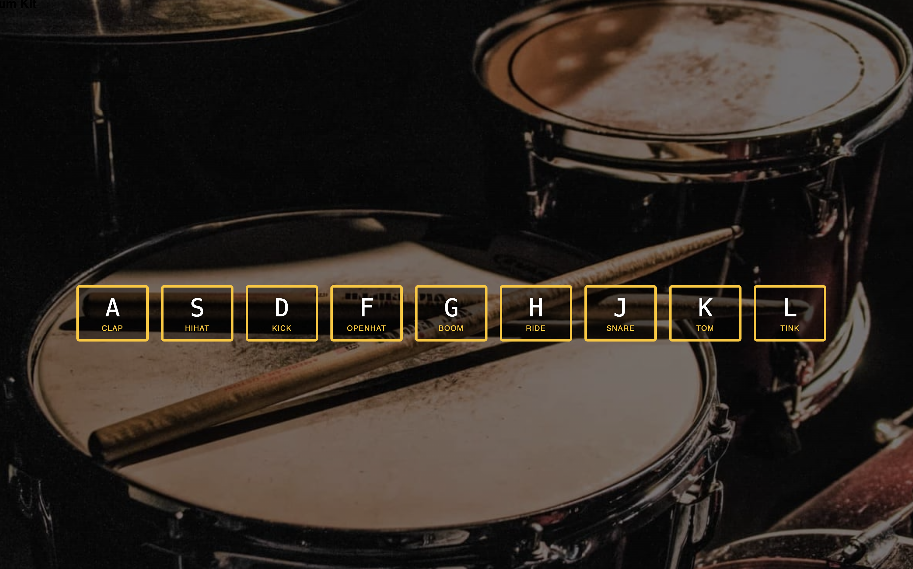 Javascript Drum Screenshot